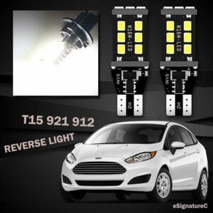 2 x White Backup Reverse Light 921 T15 2835 LED Bulb For 2014 - 2019 Ford Fiesta - Picture 1 of 5
