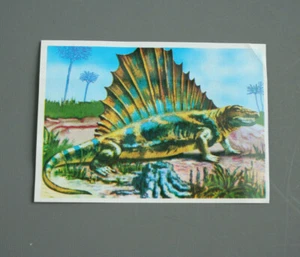 Historia Natural Album Jet Trading Card 1980's 90's Dimetrodon Dinosaur Colombia - Picture 1 of 2