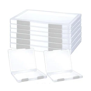 6 Pcs Clear A4 File Portable Project Case, Plastic Storage Box for 8.5" x 11"... - Picture 1 of 7