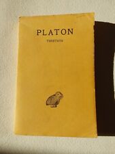 PLATON / THÉÉTETE / Les Belles Lettres / Bilingue Grec-français 