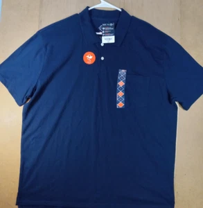 Poloshirt NEU XL St. John's Bay Herren Blau Comfort Stretch Golf Freizeit Etikett J104 - Bild 1 von 12