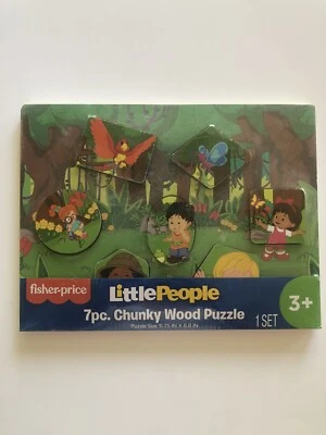 ACTIVIDADES DE MADERA | ROMPECABEZAS DE MADERA FISHER PRICE LITTLE PEOPLE 7 PIEZAS Selva Foto 1 de 4
