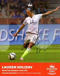 Lauren Holiday Signed 8x10 Photo Team USA World Cup Champs COA - Picture 1 of 1