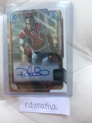 2015 Bowman Chrome Peter O’Brien Prospect Auto BCAP-PO - Image 1 of 2