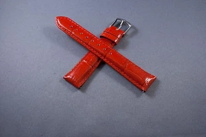 Genuine Leather Aligator Emboss Watch Band interchangeable Strap For Michele - Picture 1 of 19