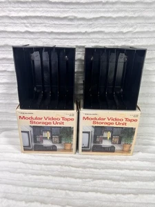 Realistic Video Tape VHS Storage Unit, Plastic Wall Mount Modular Storage Units - Picture 1 of 8