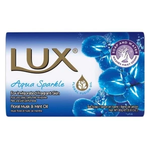 Lux Aqua Sparkle sapone profumo floreale muschio e olio di menta 12 x 80 g (12,38 €/1 kg) - Foto 1 di 4