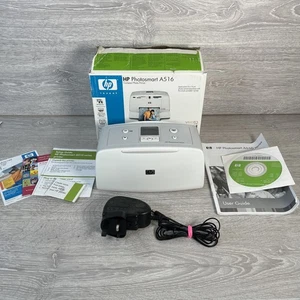 HP Photosmart A516 Compact Photo Printer Complete Boxed Tested Working - Picture 1 of 9