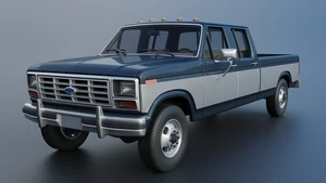 Kit camion cabina equipaggio Ford F-350 stampato in 3D scala 1:25 - Foto 1 di 5