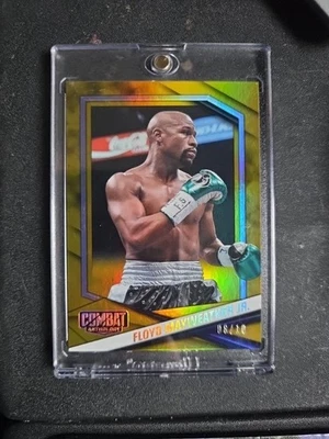 2025 Panini Combat Anthology FLOYD MAYWEATHER JR  Gold Foil #'d 08/10 - Image 1 of 3