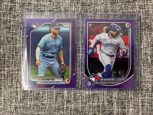 BO BICHETTE 2024 2025 Bowman Purple /250 Base LOT OF 2 Blue Jays - Picture 1 of 2