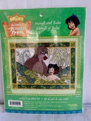 Disney EL LIBRO DE LA SELVA MOWGLI Y BALOO kit punto de cruz contado 114401 Foto 1 de 3
