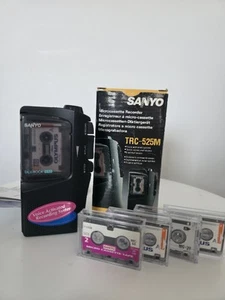 Sanyo TRC-525M Talk Book Microcassette Voice Recorder Handheld Dictaphone - Picture 1 of 7