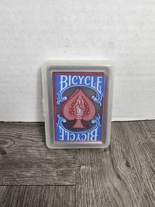 Fahrrad rot blau Kunststoff Spielkarten wasserdicht klar Deck Hartschale - Bild 1 von 3