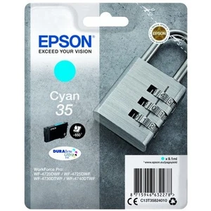 Epson 35 Serie Candado Cartucho De Tinta Jet Cian Para Workforce Pro - Imagen 1 de 1