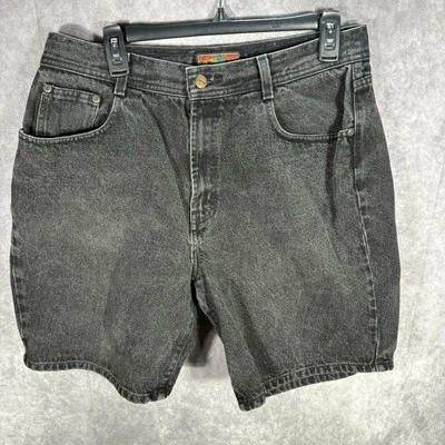 Pantalones Cortos Structure Para Hombre 36 (32) Negros Denim De Colección Y2K Años 90 Sueltos Foto 1 de 4