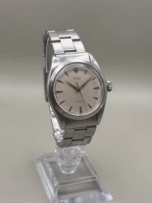 Rolex Oyster Precision 6422 esfera plateada 34 mm Cal. 1210 Vintage Raro |||.57 1957 Foto 1 de 4