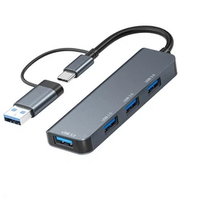 Astrotek 4 Port High speed USB3.0 HUB U-Disk USB-A Keyboard Mouse Gamepad NO Pow - Picture 1 of 1