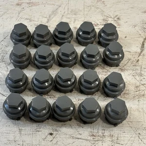Set of 20 New OEM GM 9593229 Wheel Lug Nut Covers Gray Fit Multiple GM Vehicles - Picture 1 of 8