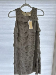Brand New MICHAEL KORS Womens Shift Dress Polka Dot Silk Size S - Picture 1 of 3