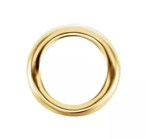 7 mm OD 5,2 mm ID 18k Gelbgold 19ga GESCHLOSSEN Sprungring Zwischenring Roundel HERGESTELLT IN DEN USA - Bild 1 von 2