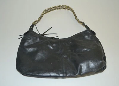 Elliott Lucca, Cartera, Cuero Negro, Metal con Cuentas de Vidrio en Púrpura, Único Foto 1 de 4