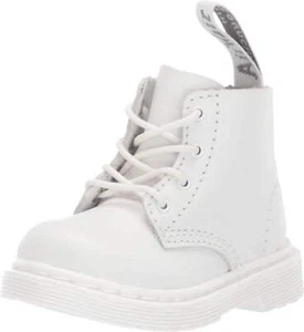 Dr. Martens Kid's Collection 1460 Pascal Mono Boot (Toddler) Optical White Virgi - Picture 1 of 1