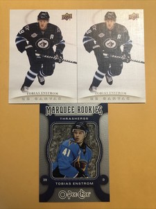 Tobias Enstrom Winnipeg Jets 3 Card Lot UD Canvas OPC Rookie Atlanta Thrashers