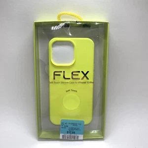 Merkury Flex Soft Touch Silicone Case for iPhone 13 Pro Lime Green - Foto 1 di 3