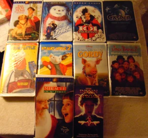 Lot of 10 ASSORTED Family Film VHS Tapes - Adventures of Yellow Dog Gordy + - Picture 1 of 1