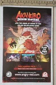 Akaneiro Demon Hunters RARE Print Advertisement - Picture 1 of 2