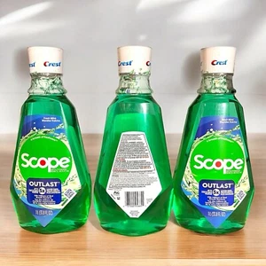 Enjuague bucal Crest Scope Outlast fresco como nuevo 5 veces más largo fresco (33,8 oz 3 paquetes) - Imagen 1 de 1