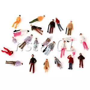 Juego de 100 figuras de personas modelo pintadas 1:75 multicolor - Imagen 1 de 4