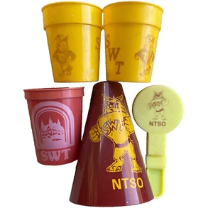 SWT NTSO Bobcats Cup Mega Phone Southwest Texas State University San Marcos TX - Picture 1 of 21