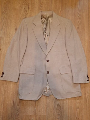 VINTAGE CAMEL HAIR Barrister Sport Coat Mens 42R Beige Blazer Suit Jacket - Image 1 of 4