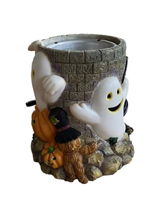 Vintage 5.75" Halloween Fantasmas Iluminados; Calabazas; Murciélago; Calavera Mesa Luz Impresionante - Imagen 1 de 9