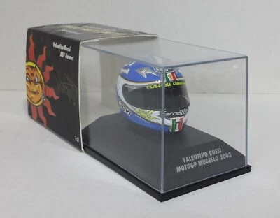 Model Helmet 1:8 Minichamps Valentino Rossi Honda Motogp Mugello 2003 - Image 1 of 4