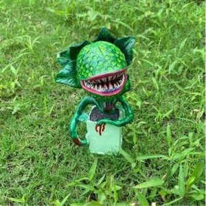 Lifelike Carnivorous Plant Statue Horror Cannibal Plant Figurines Garden - Picture 1 of 9