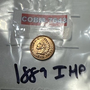 1889 Indian Head Penny IHP Great Shape See Pics COBM-7643 - Picture 1 of 6