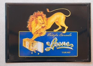 Targa Pubblicitaria da collezione caramelle pastiglie Leone Torino Modernariato - Foto 1 di 1