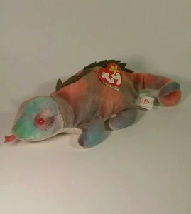 SELTENE "IGGY" BEANIE BABY MIT ETIKETTFEHLERN, PE PELLETS, ROTE AUGEN UND SELTENER HERKUNFT VTG - Bild 1 von 12