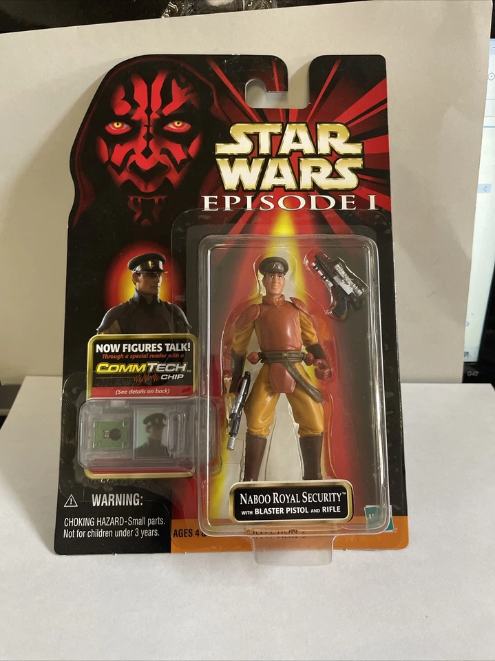 Figura de acción Star Wars Naboo Royal Security Episodio 3,75" CommTech 1999 Hasbro Foto 1 de 1