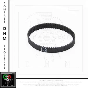 Courroie De Distribution Synchrone GT2 Pas 2 MM H6 MM 65 Dents 130 MM Néoprène - Photo 1/1