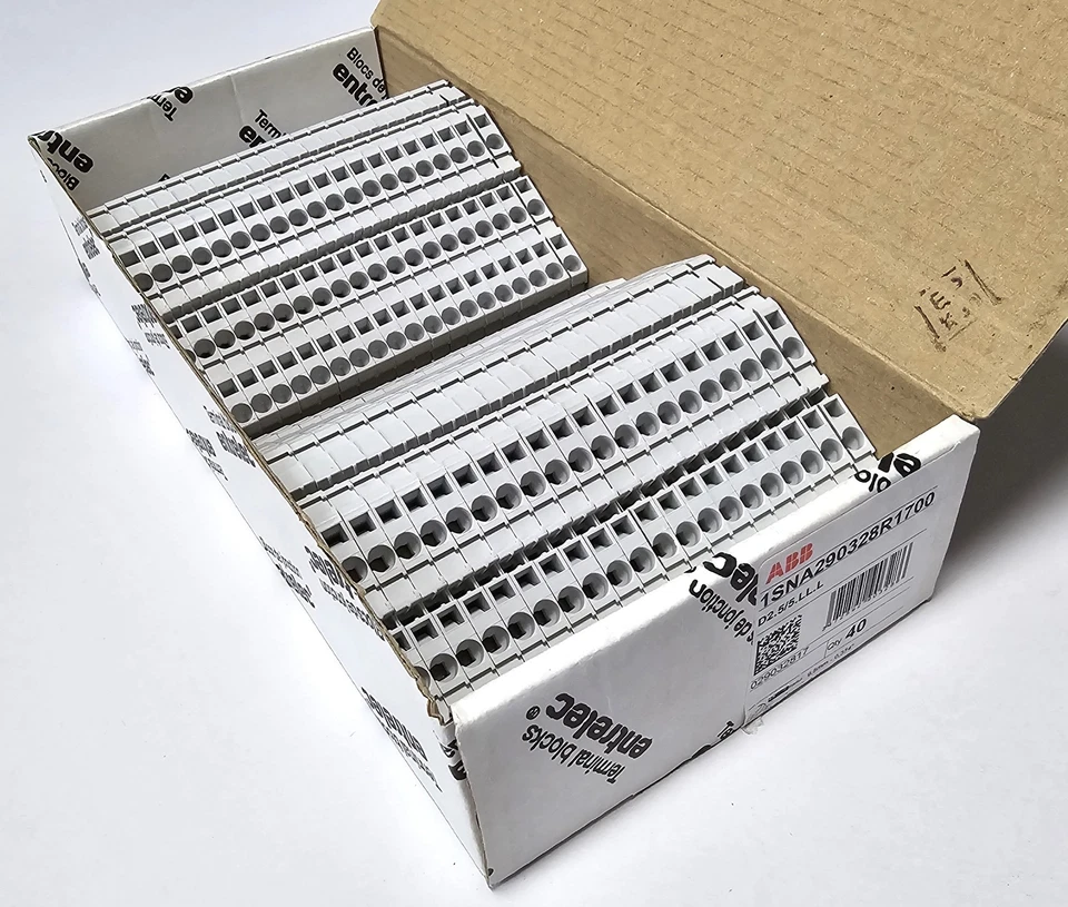 Entrelec 1SNA290328R1700 D2.5/5.LL.L 26-12AWG 300V Terminal Blocks Box/40 - New - Image 1 of 4