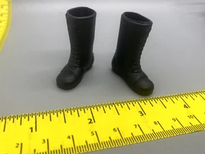 Mego Black Army Boots GI Joe Snake Eyes Shoes Feet WGSH Ghostbusters Planet Apes - Bild 1 von 2