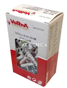 Vorpa 50pz Dübel Fischer 8mm IN Nylon + Schraube Tsp + 5X50 - Zdjęcie 1 z 1