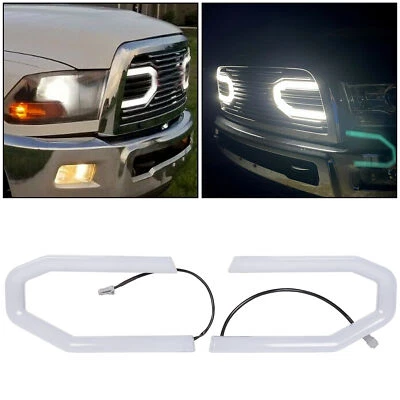 HECASA LH&RH LED Lights For 2010-2018 Dodge Ram 2500 3500 Big Horn Style Grille Foto 1 de 4