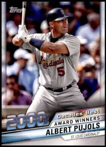 Albert Pujols 2020 Topps Decade's Best Series 2 5x7 #DB-81 8/49 Cardinals