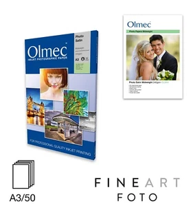 Olmec 240gsm Photo Satin Inkjet Paper A3/50 Sheets OLM64A3 - 50 A3 Sheets - Picture 1 of 1