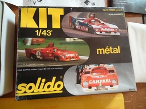 SOLIDO CARS ** KIT ALFA ROMEO MONZA 75 Ref 41K Box 1/43 1:43e Metal - Bild 1 von 3